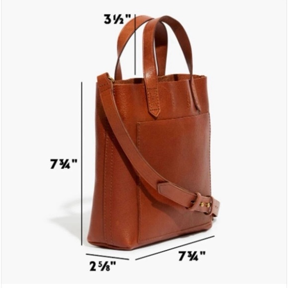 Madewell The Small Transport Crossbody Bag in English Saddle Leather - Picture 5 of 6